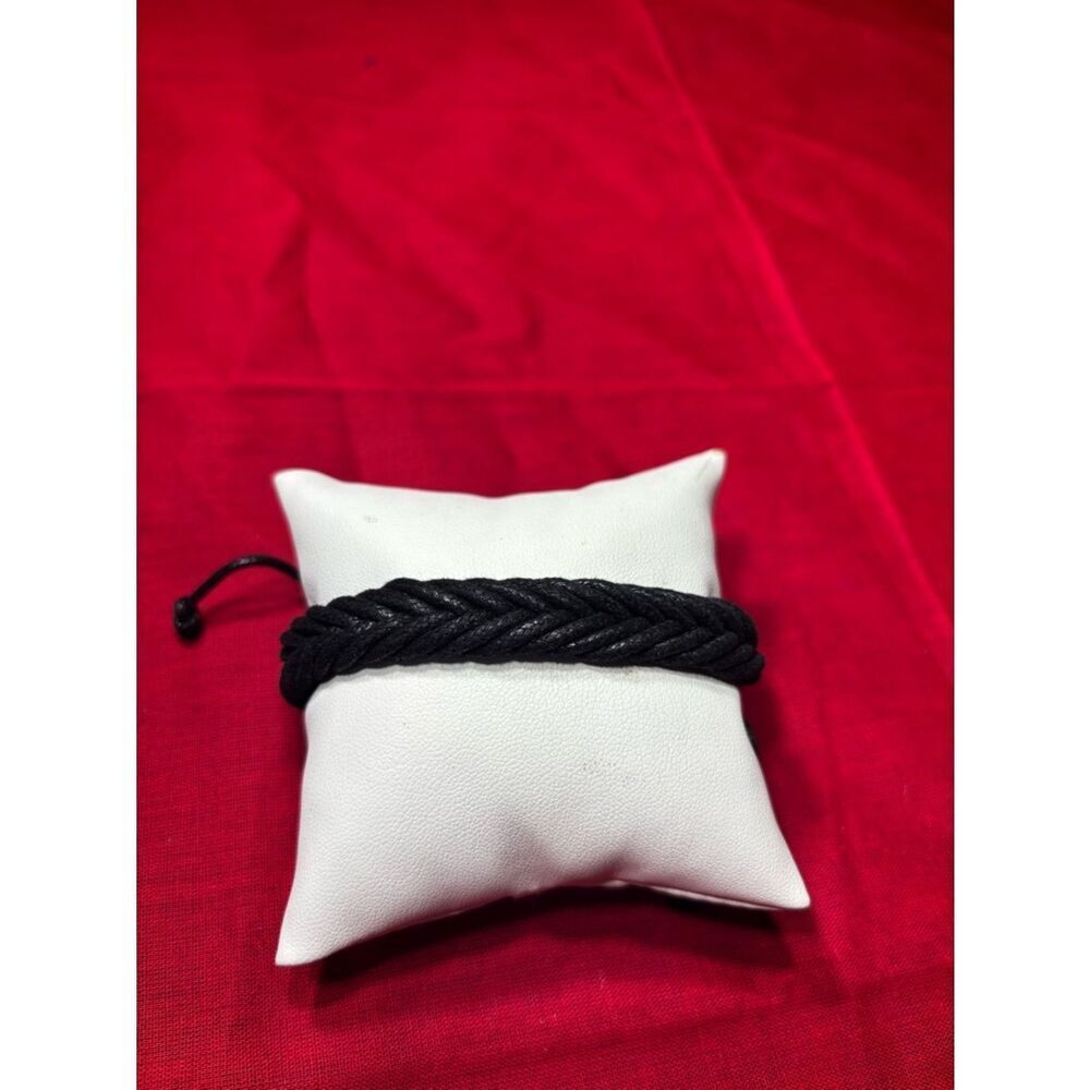 New! Braided Leather Bracelet Men Wrap Handmade Wristband Adjustable